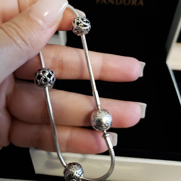 Pandora Essence Bracelet with Charms - Picture 3 of 4